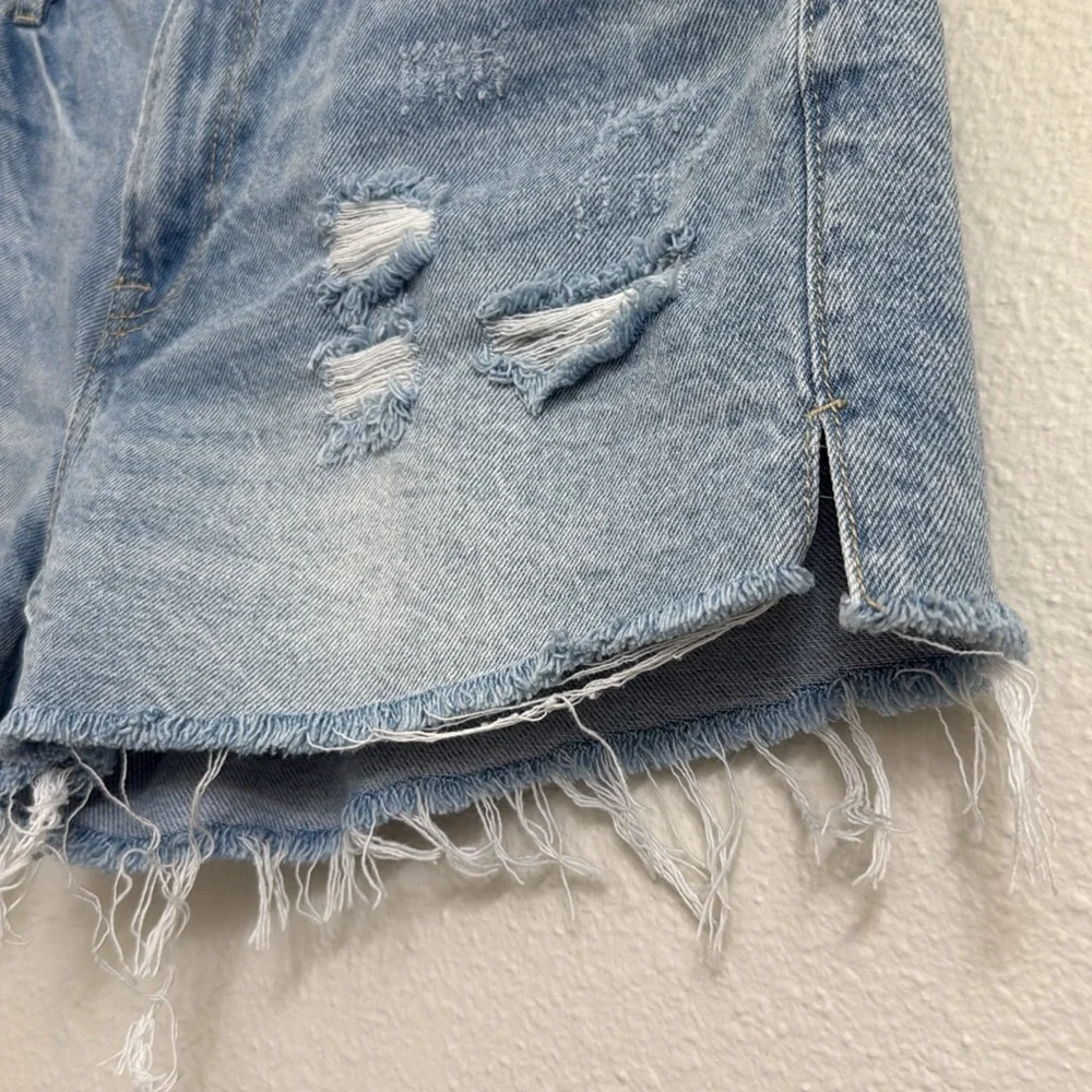 Hidden Distressed Jean Shorts - Picture 2 of 8